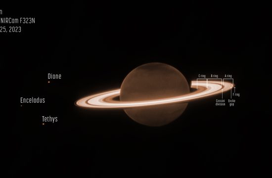 Los Anillos de Saturno brillan en las observaciones de Webb del planeta anillado
